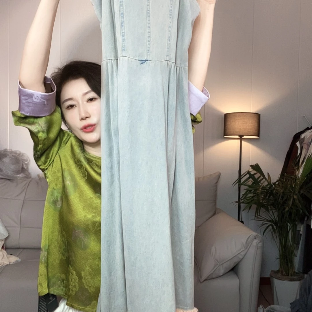 牛仔吊带裙去拍备注码数m l xl