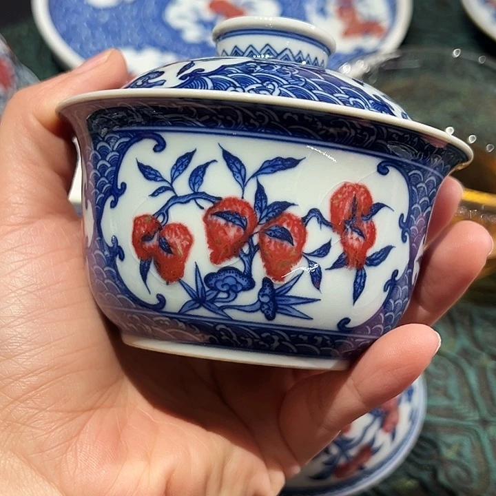 微瑕臻玉古坊原矿孔雀石釉里红