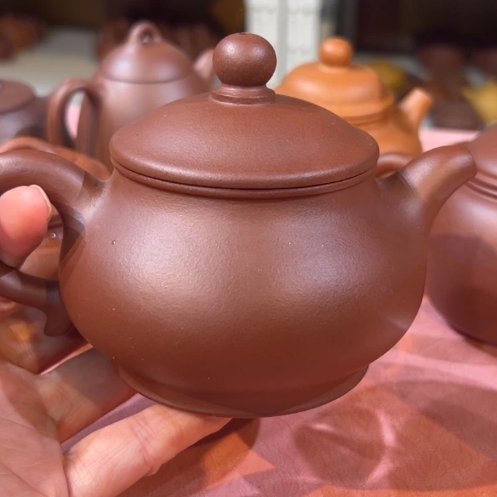 紫砂茶案精工潘壶260cc