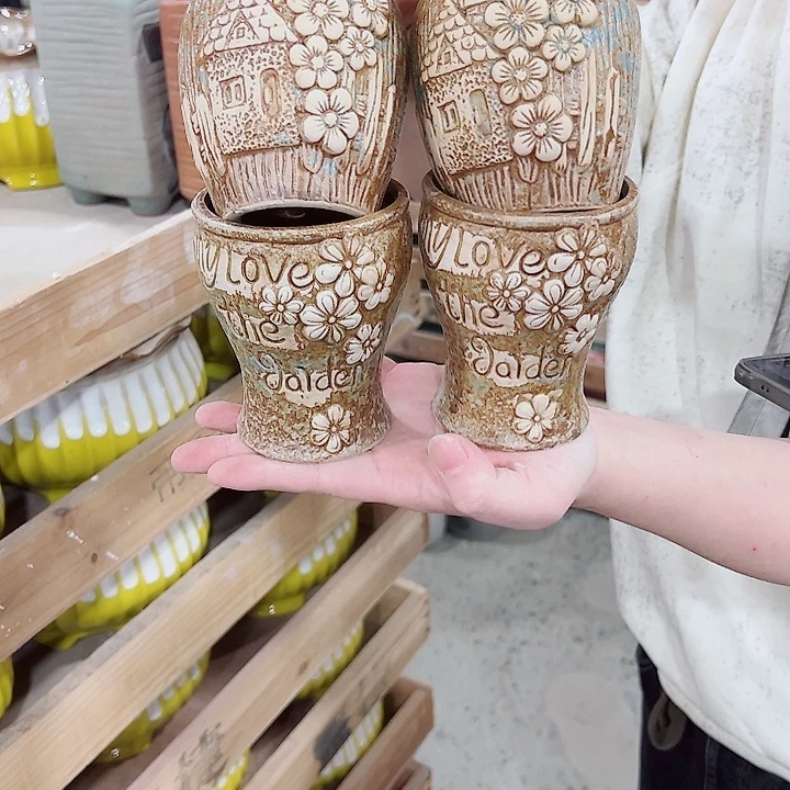 有孔，凑单福利满10元发货陶瓷多肉花盆！