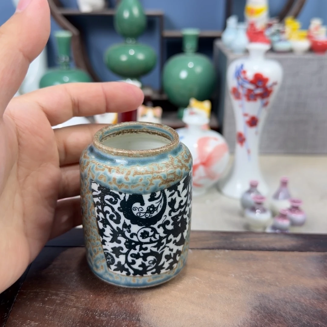 陶瓷手工小花器摆件