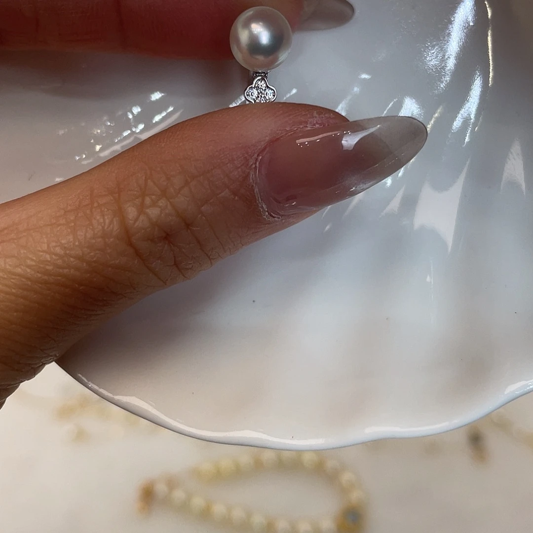 银S925镶嵌戒指海水珍珠