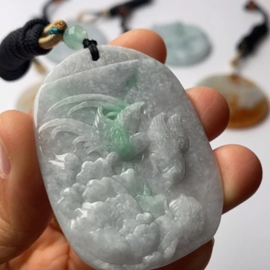 翡翠未镶嵌挂件翡翠