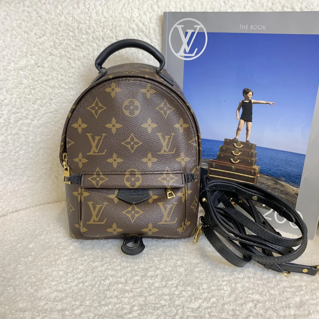 99新 LouisVuitton/路易威登 壹臻/老花小书包/61677614