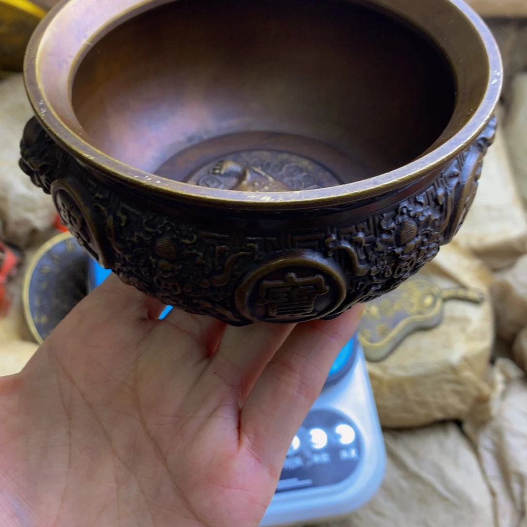 原矿风磨铜聚宝盆