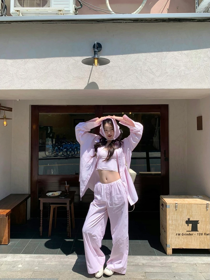 夏季时尚新款韩系高级感内搭显瘦百搭衬衫休闲阔腿裤洋气衣服女