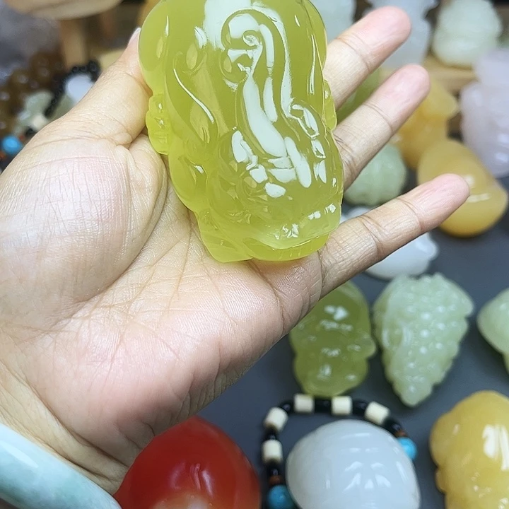 玉石雕刻品碧玺（处理）唐*