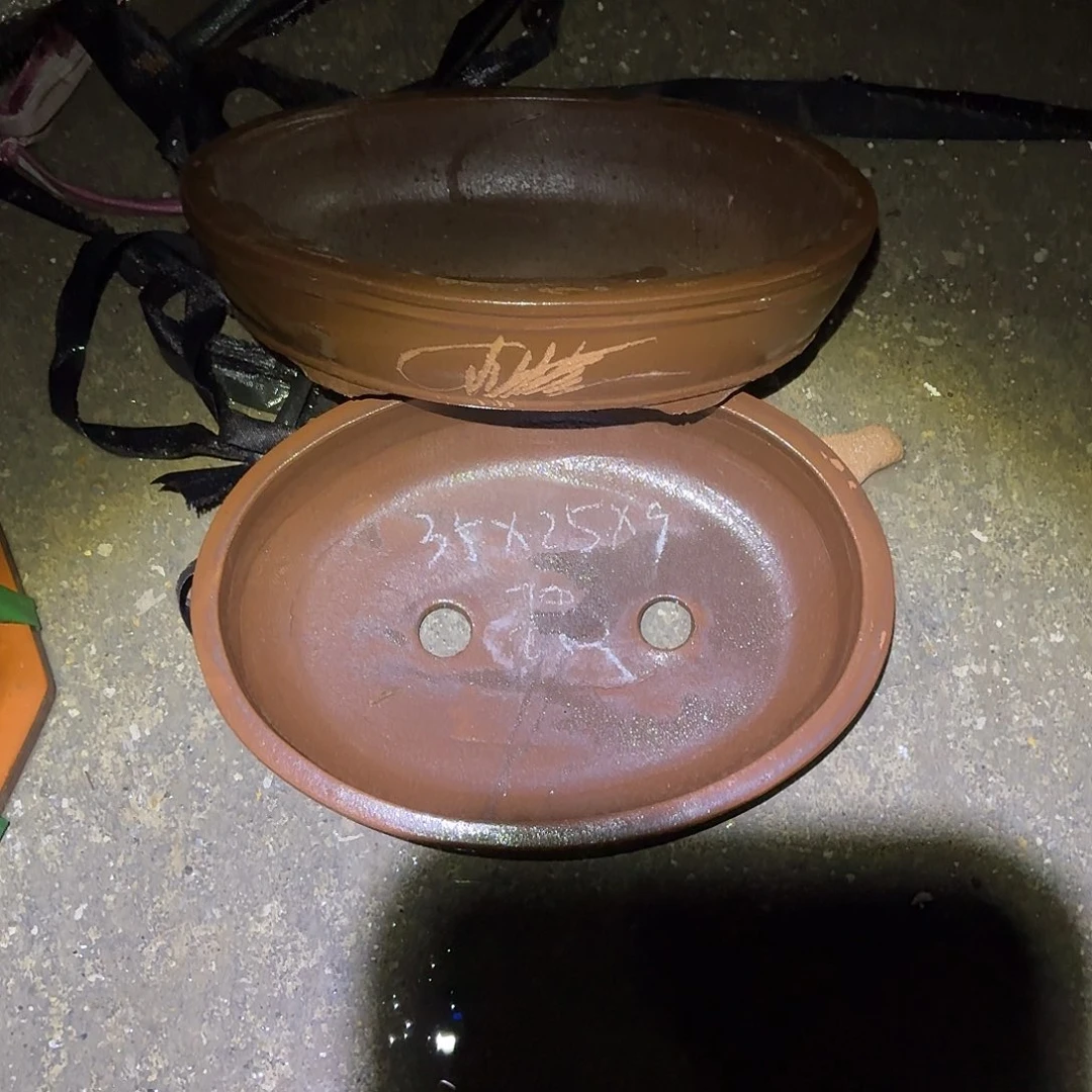 宜兴紫砂花盆，现货发