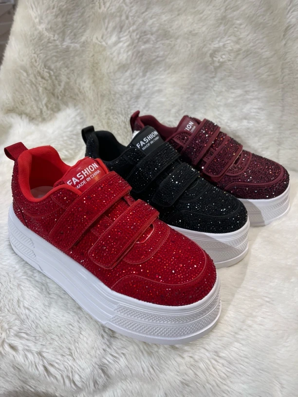 6682-最新爆款网红水晶板鞋休闲百搭款