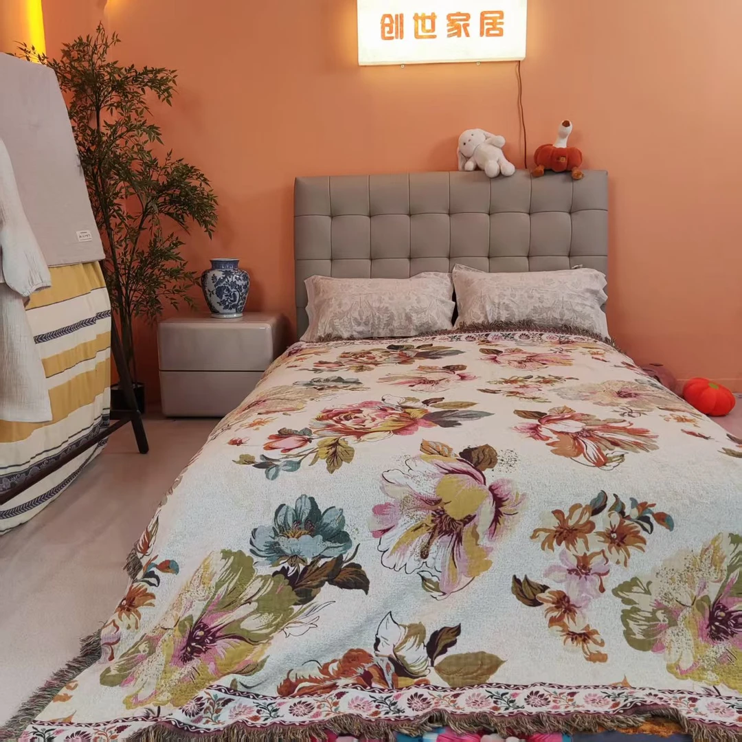 繁花200*230床盖高端舒适繁华梦境柔软亲肤