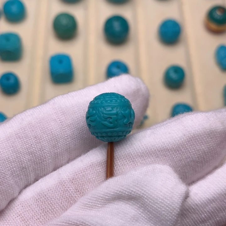 绿松石未镶嵌绿松石六字12.2