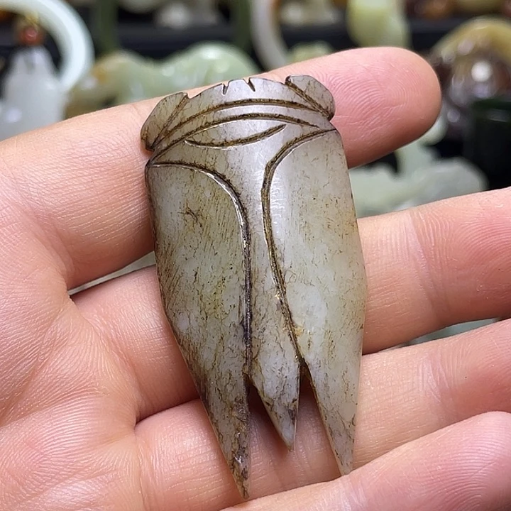 和田玉未镶嵌挂件