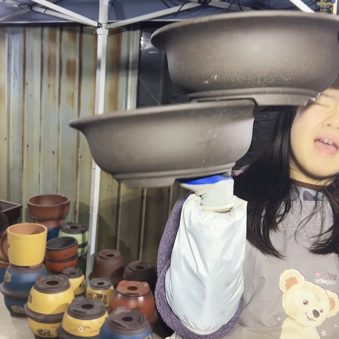 28+28紫泥碗盆花盆花盆