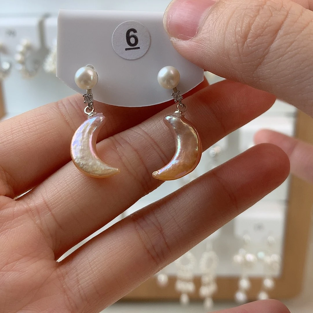 未镶嵌耳饰淡水珍珠