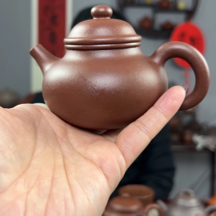 毛***偶紫砂茶壶宗国洪紫砂作品