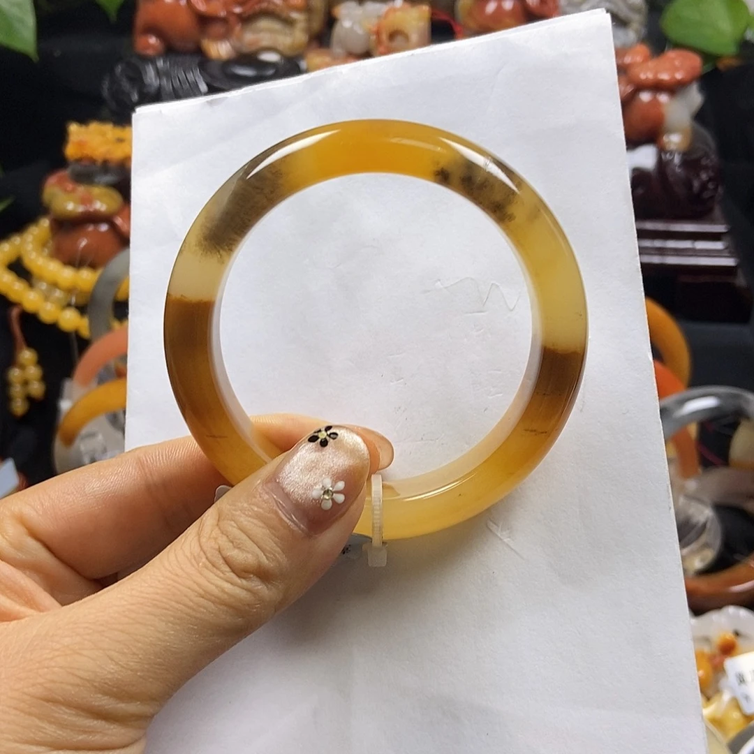 石英质玉（黄龙玉）未镶嵌手镯ℋ****米儿