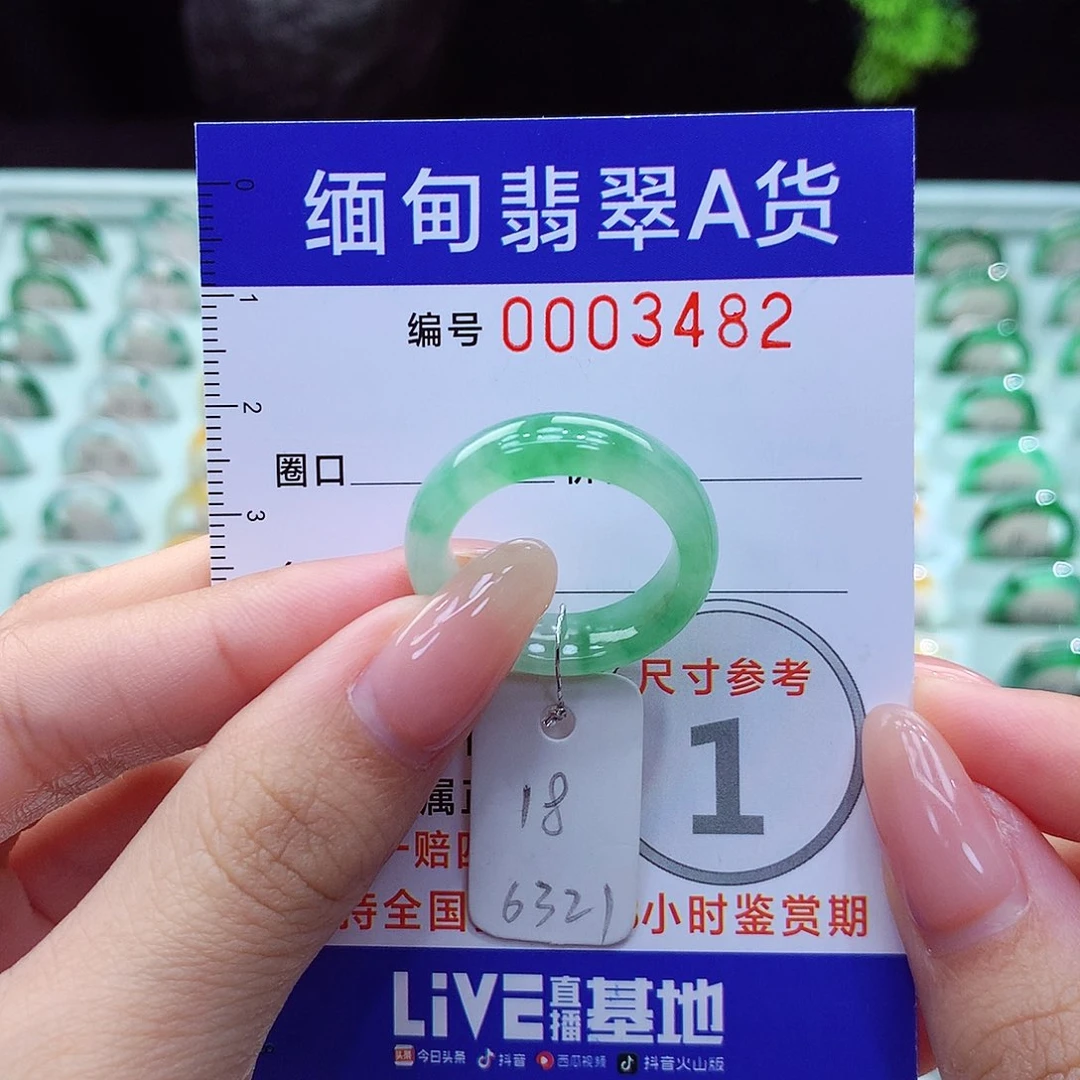 翡翠戒指未镶嵌18号