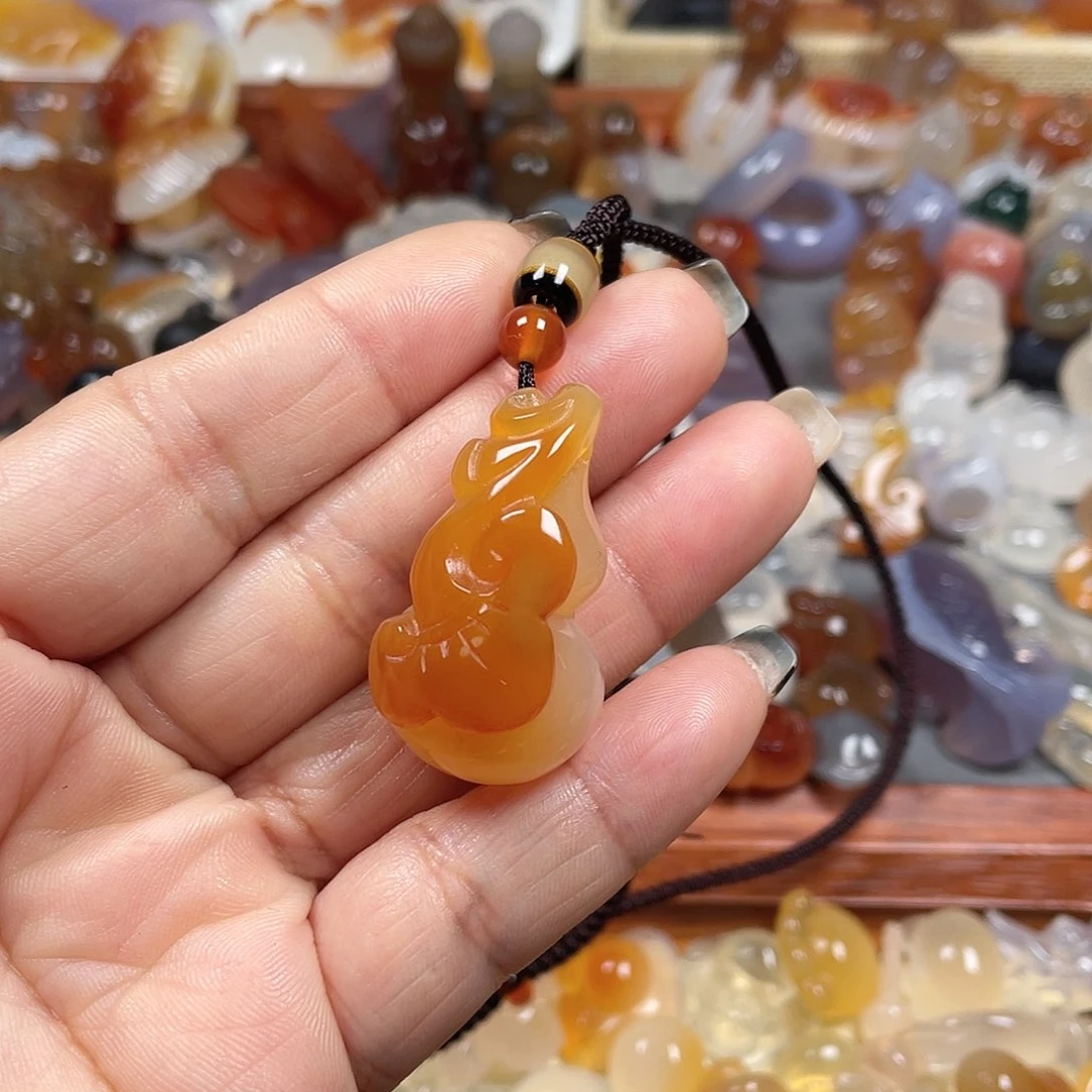 玛瑙/玉髓颈饰未镶嵌@****$