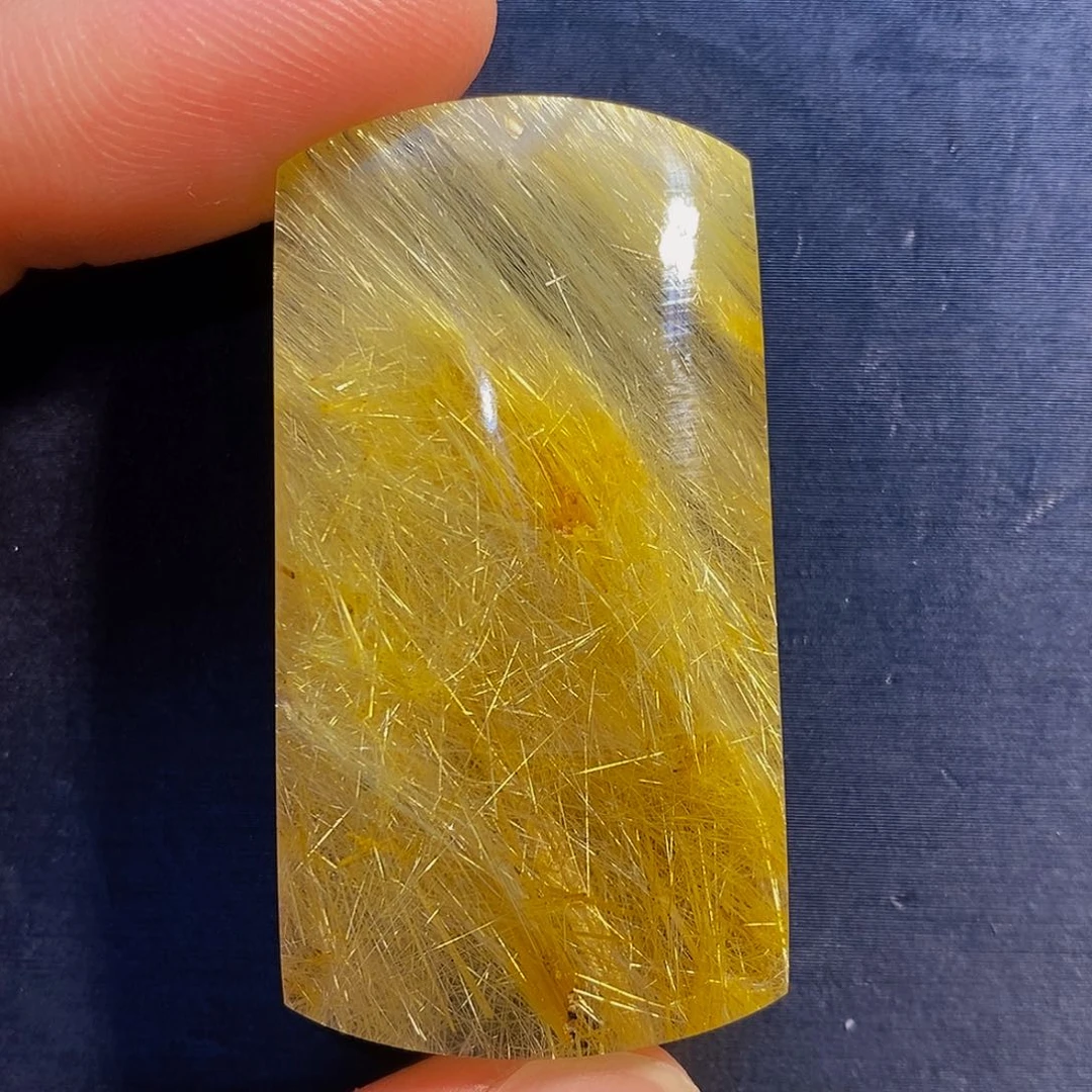 水晶颈饰未镶嵌天然发晶无事牌吊坠