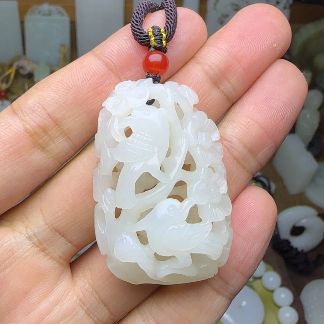 和田玉未镶嵌挂件