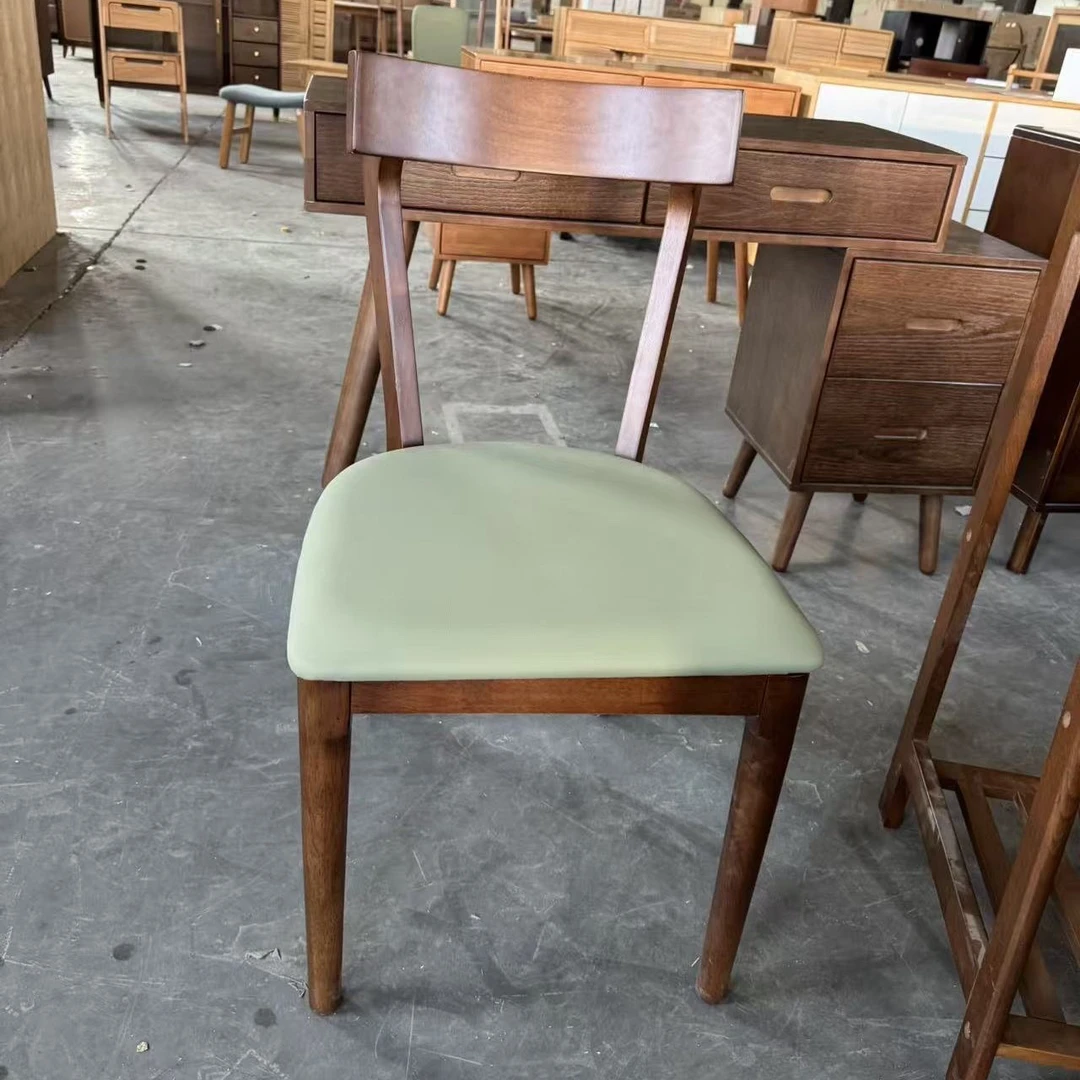 实木椅子餐椅简约北欧风家用靠背客厅餐厅学习椅化妆椅