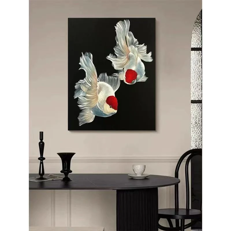 【鸿运当头】手工砂岩卧室餐厅装饰画