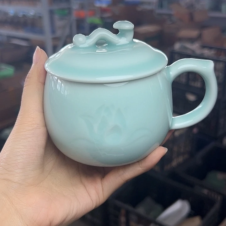 龙泉云间青瓷小米茶器