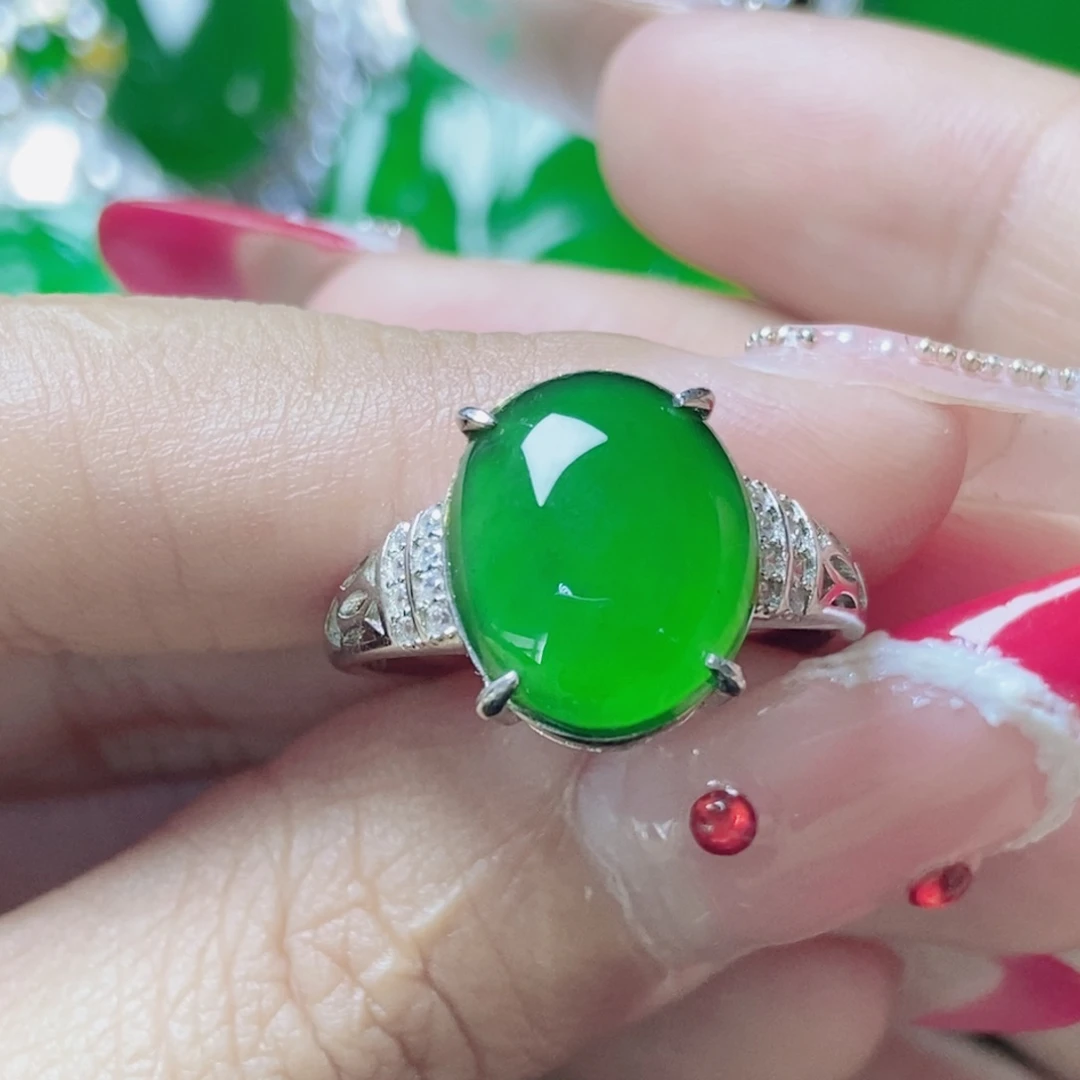 翡翠银S925镶嵌颈饰