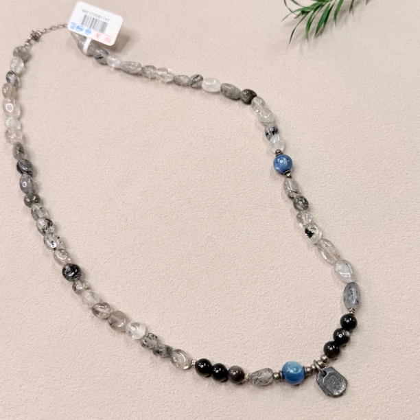 【六六中古】孤品百搭黑发晶项链ty1398链长48-52