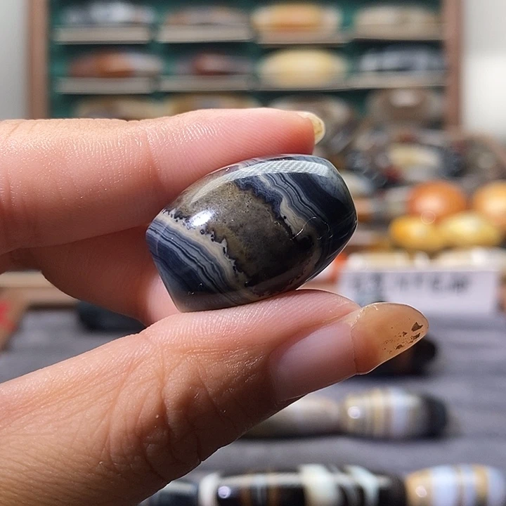 童***虎玛瑙/玉髓未镶嵌吊坠(不含链)