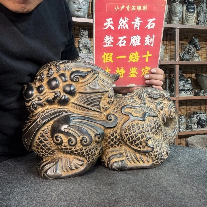 藏***阁石材天然青石雕刻