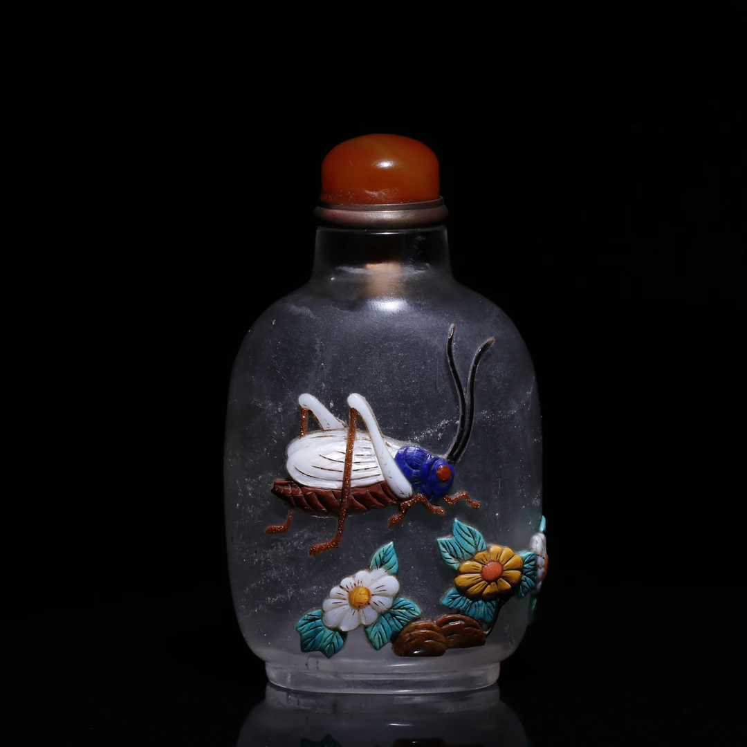 水晶鼻烟壶/宫廷密宝禄/北京益州文物商店