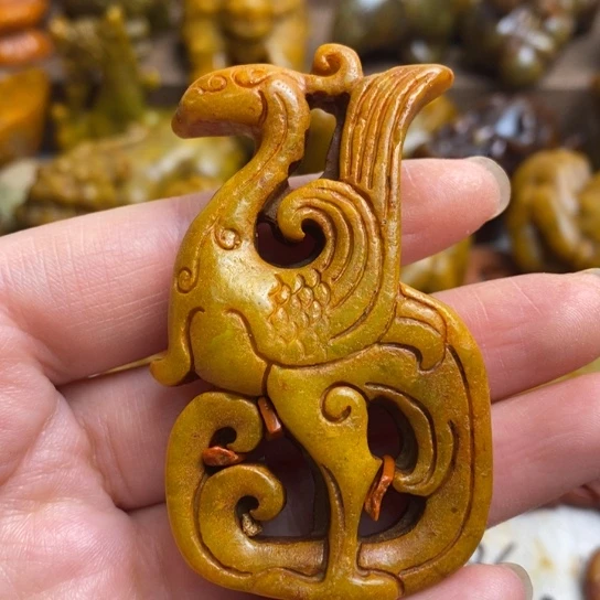 蛇纹石玉未镶嵌颈饰106