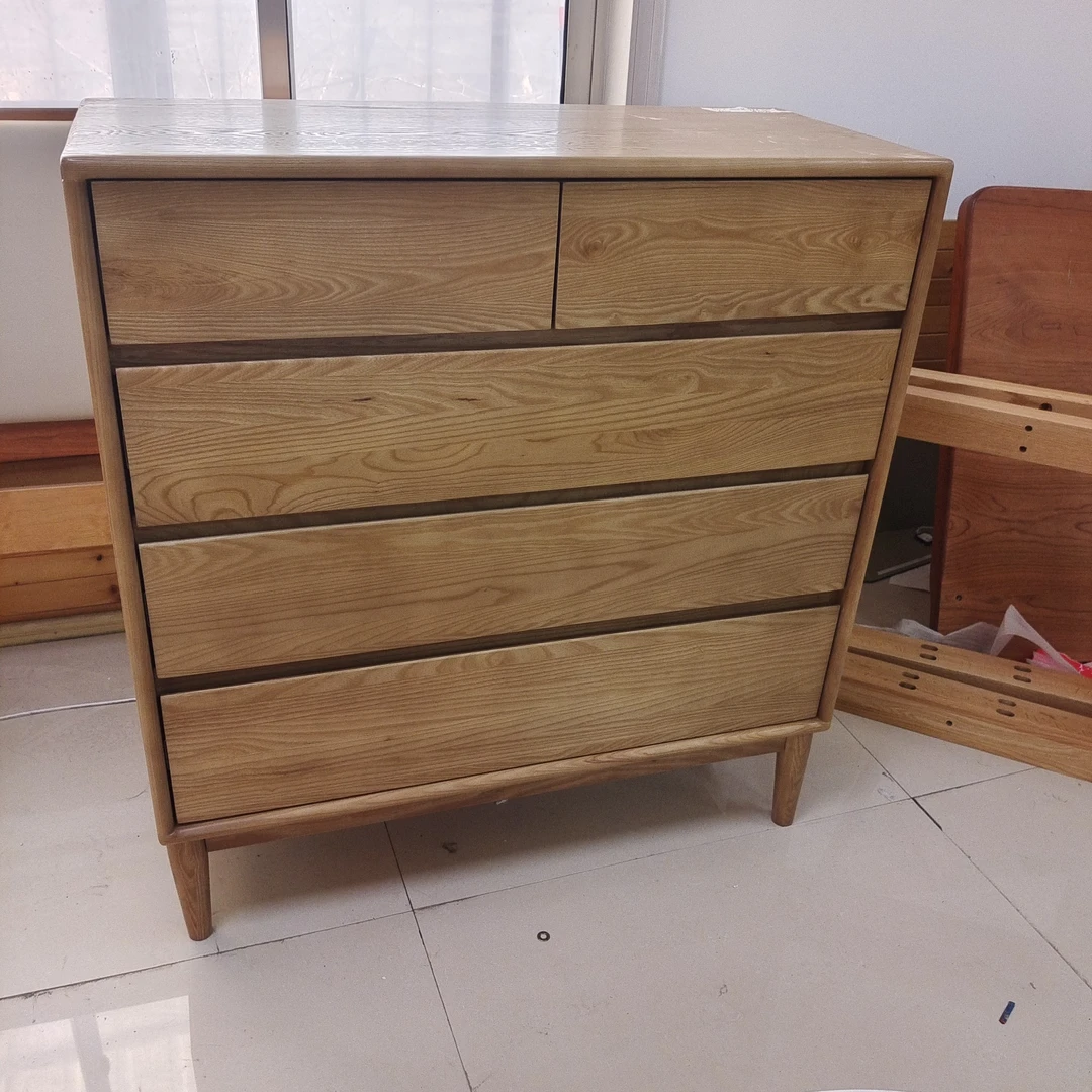 白蜡木五斗柜  微瑕疵不售后