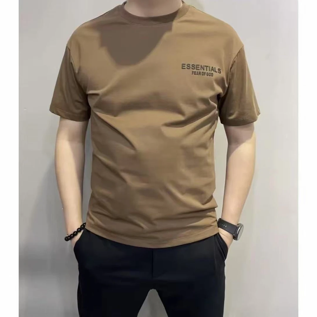 短袖青年圆领纯棉显瘦男士T恤t恤宽松修身男装男士-19