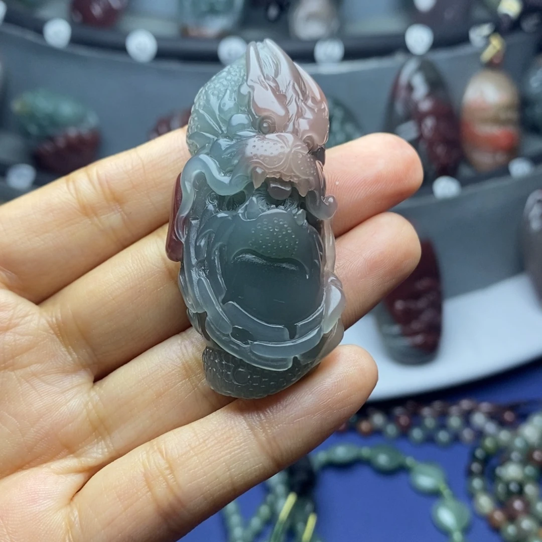 玛瑙/玉髓未镶嵌吊坠(不含链)