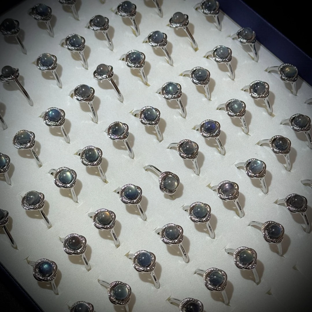 S1039【貝勒爺】月光石玫瑰款戒指【多样性发其一】