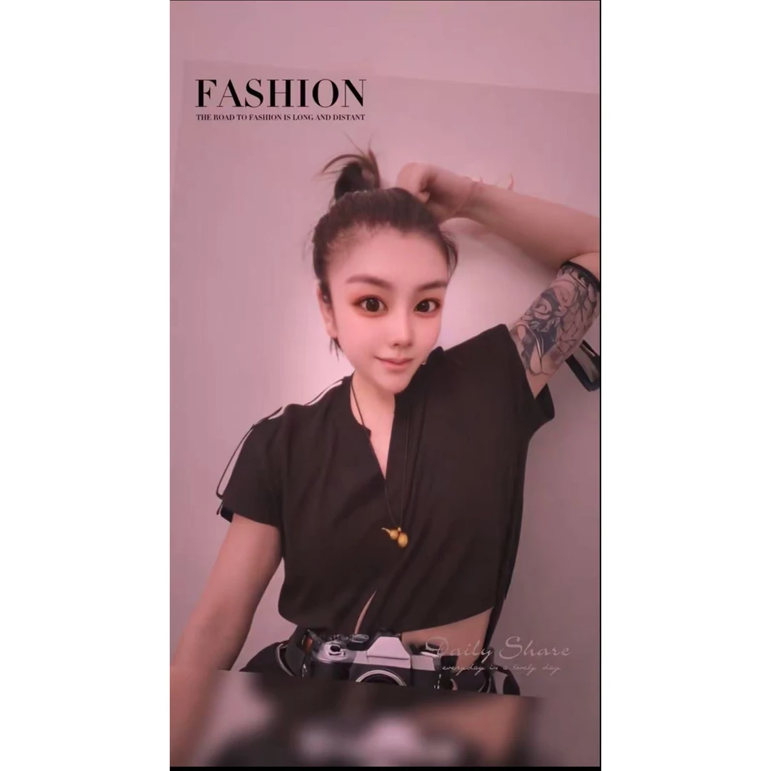 晶姐-356欧货女装春夏季简约韩版网红春夏洋气时尚百搭短T