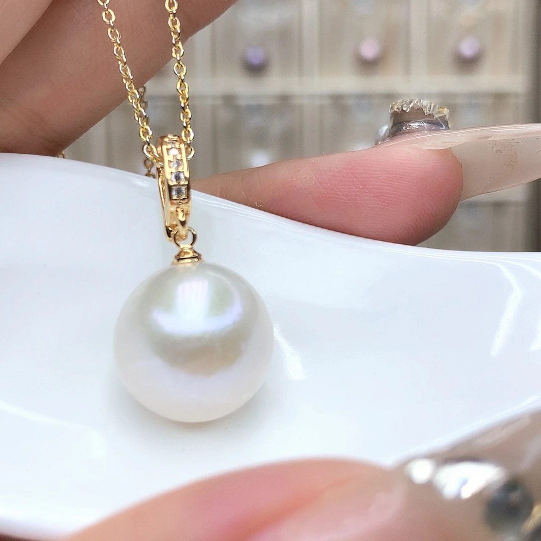 淡水珍珠未镶嵌吊坠(赠链)