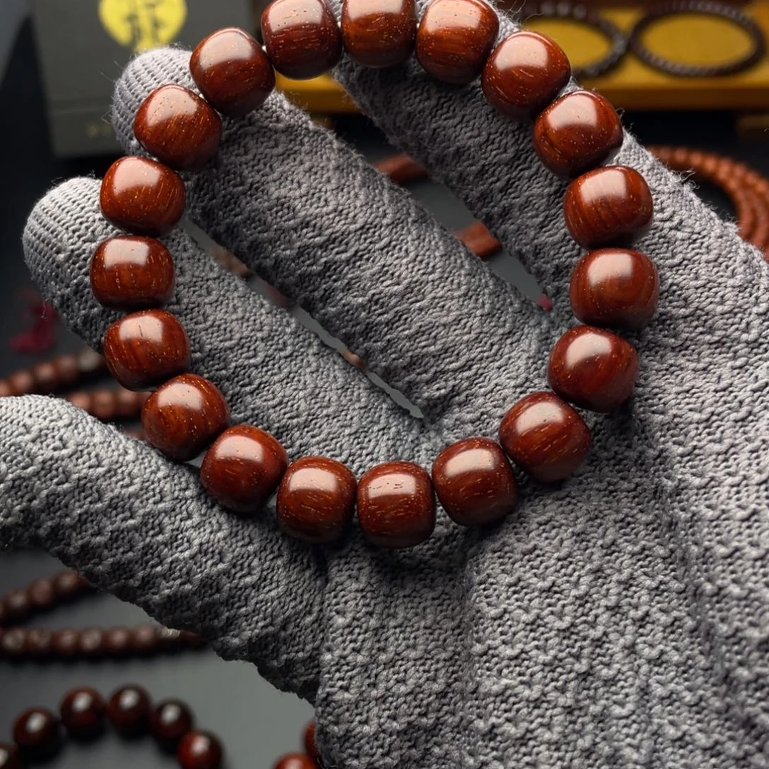 手串/手链小叶紫檀树头老料鳞底带金星