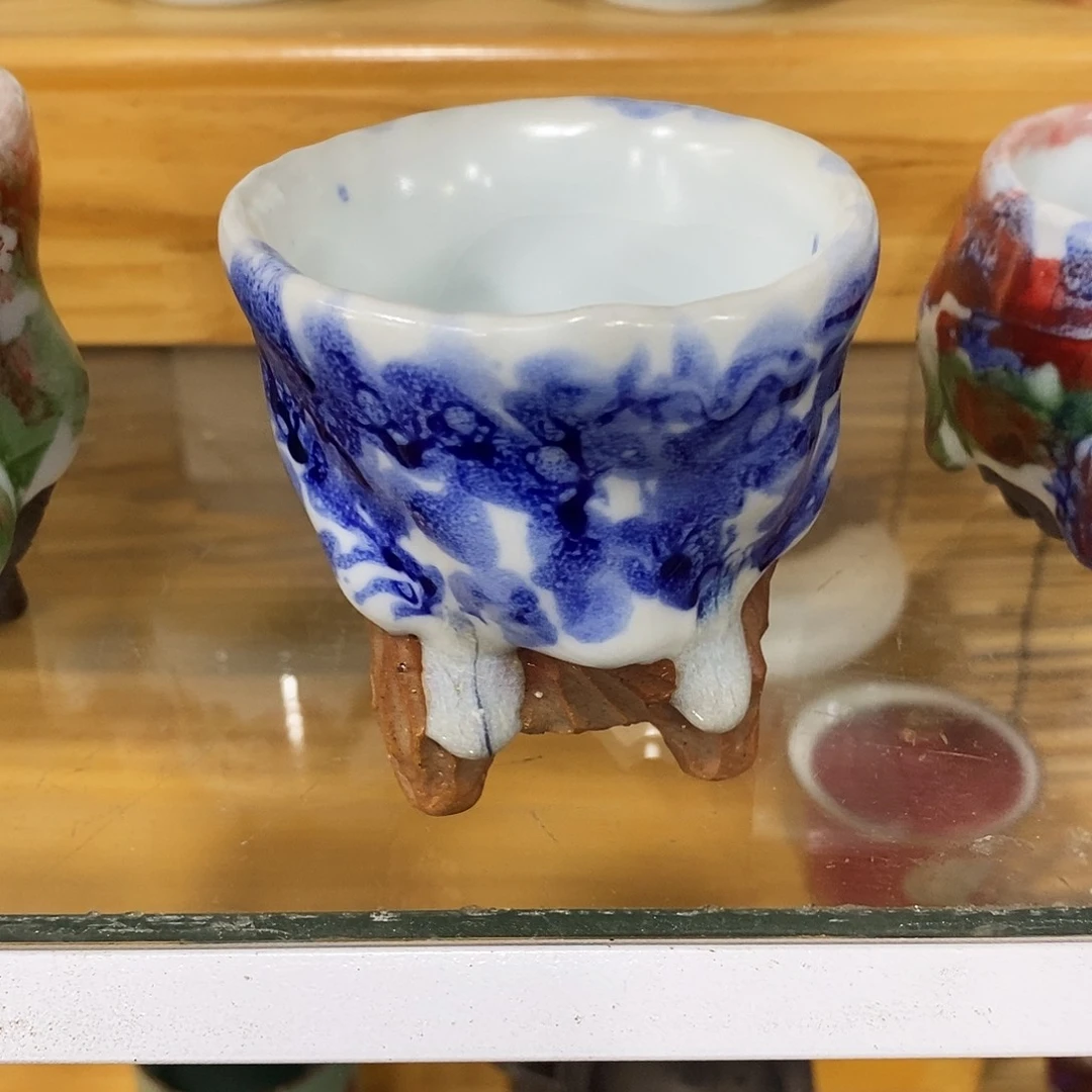 粗陶志野柴烧茶器