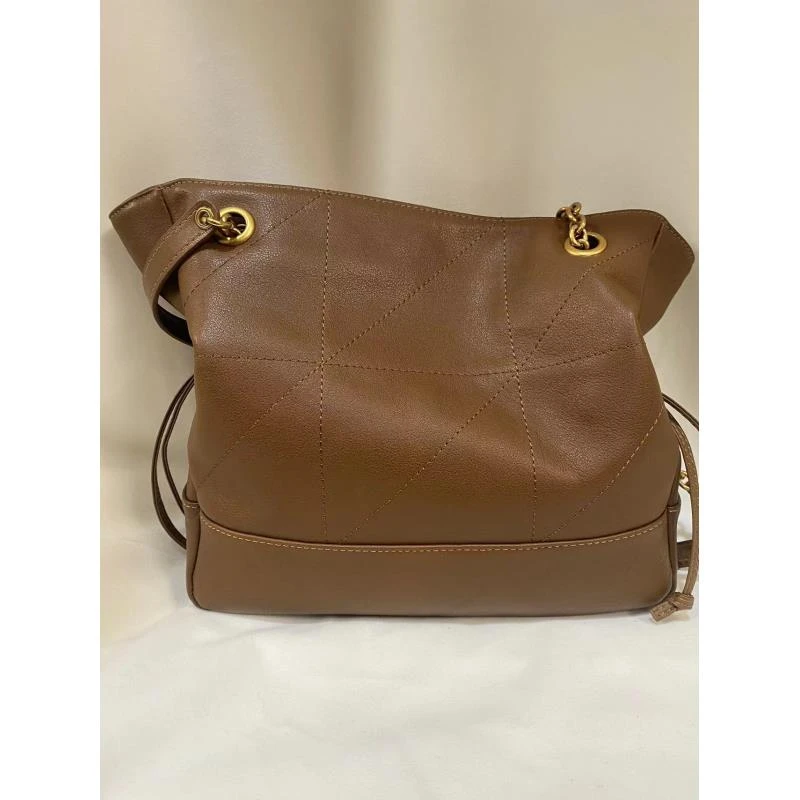 Laugh Queen无手工打造女士包手拎斜跨10728棕色麂皮福袋