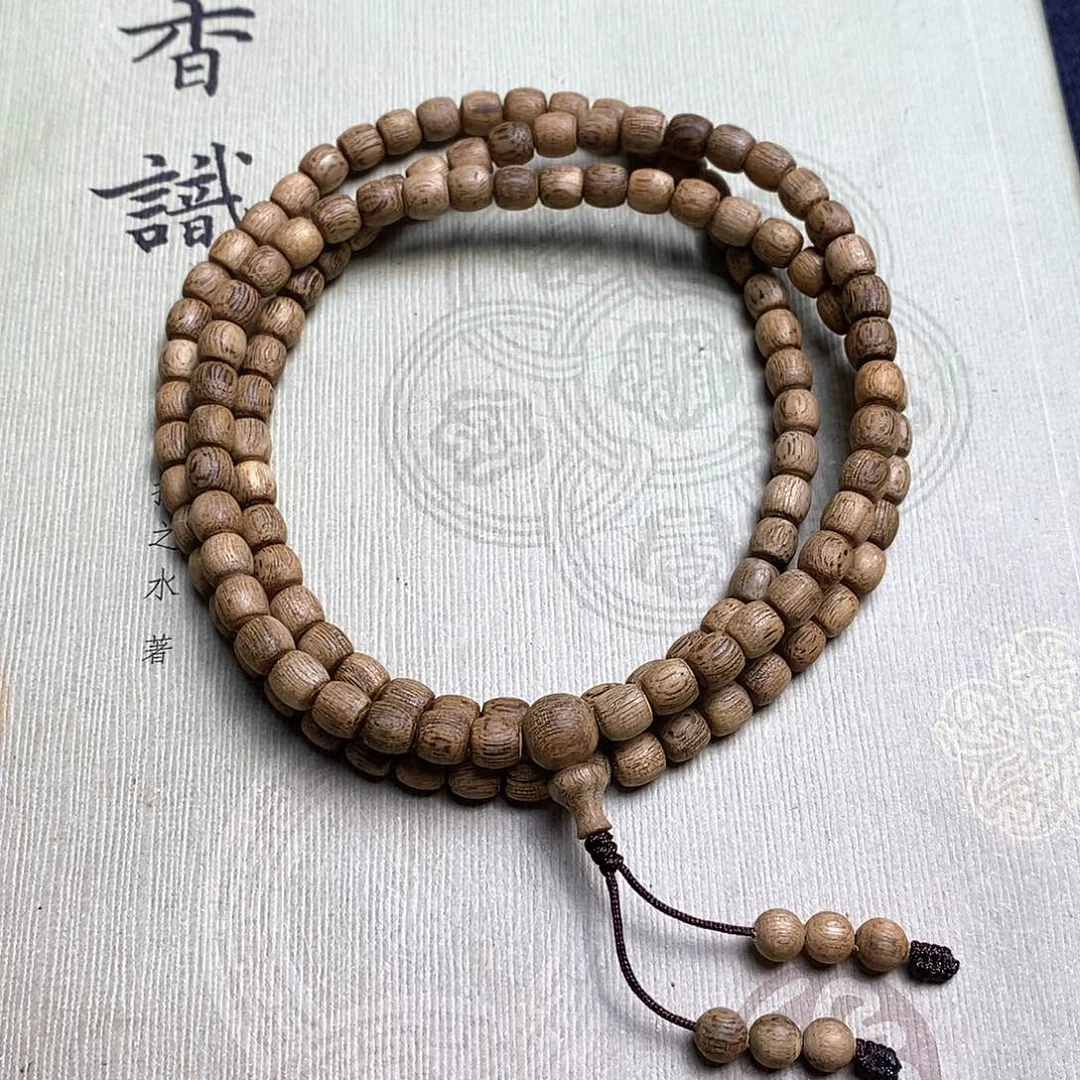 沉香手串沉香乌身鼓珠多圈5MM9克多样性发一条