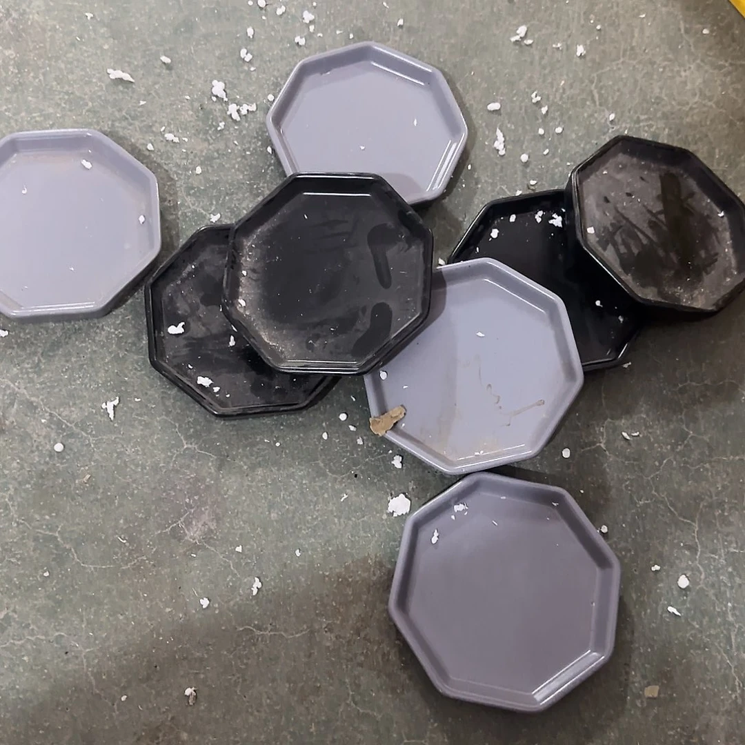 8个随机颜色陶瓷接水盘