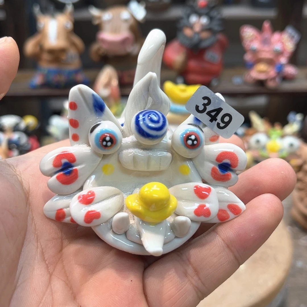 摆件直播间纯手工陶瓷摆件349