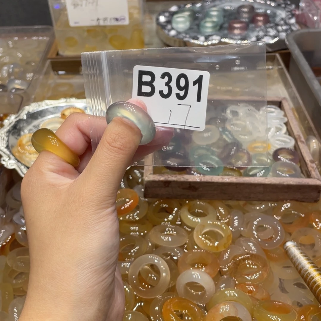 玛瑙/玉髓未镶嵌戒指391