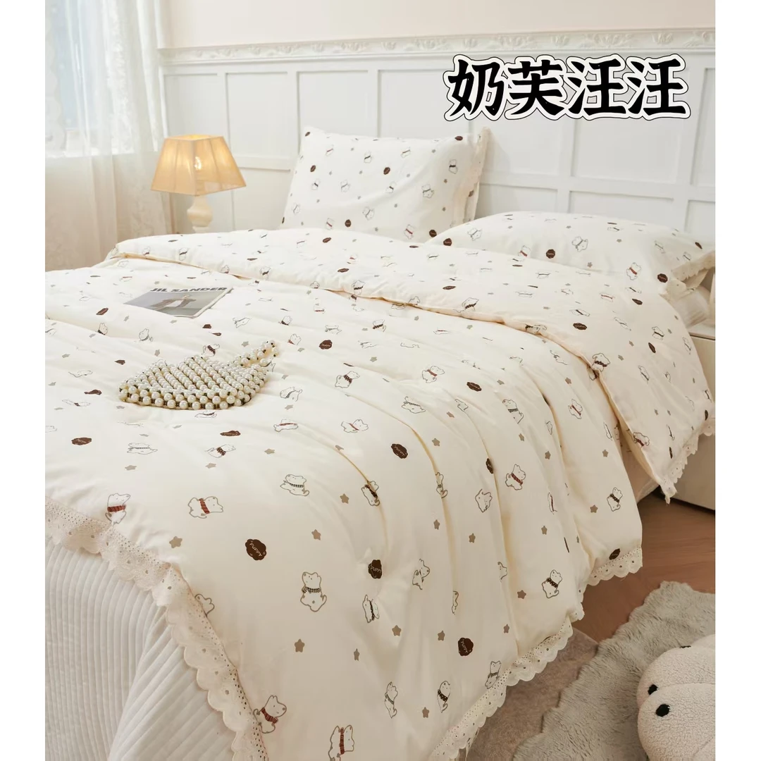 【晴美】韩系全棉印花夏被-奶芙汪汪