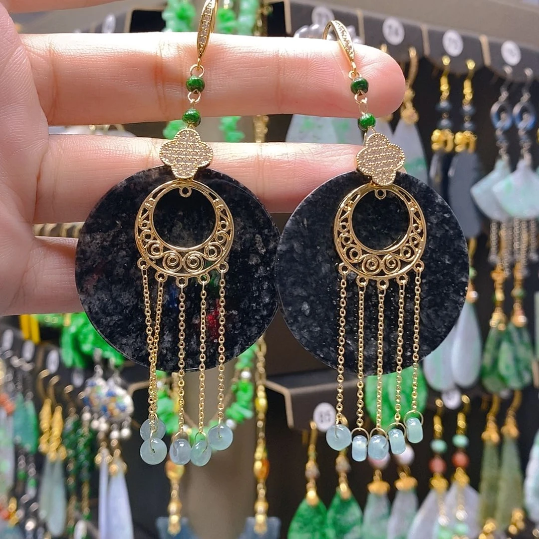 未镶嵌翡翠耳饰翡翠