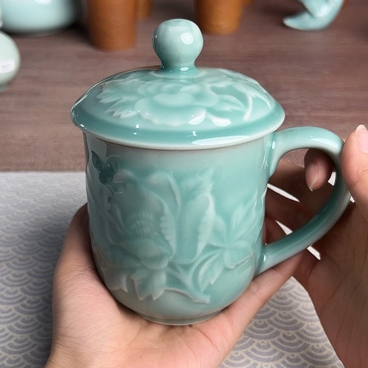 龙泉云间青瓷小米茶器