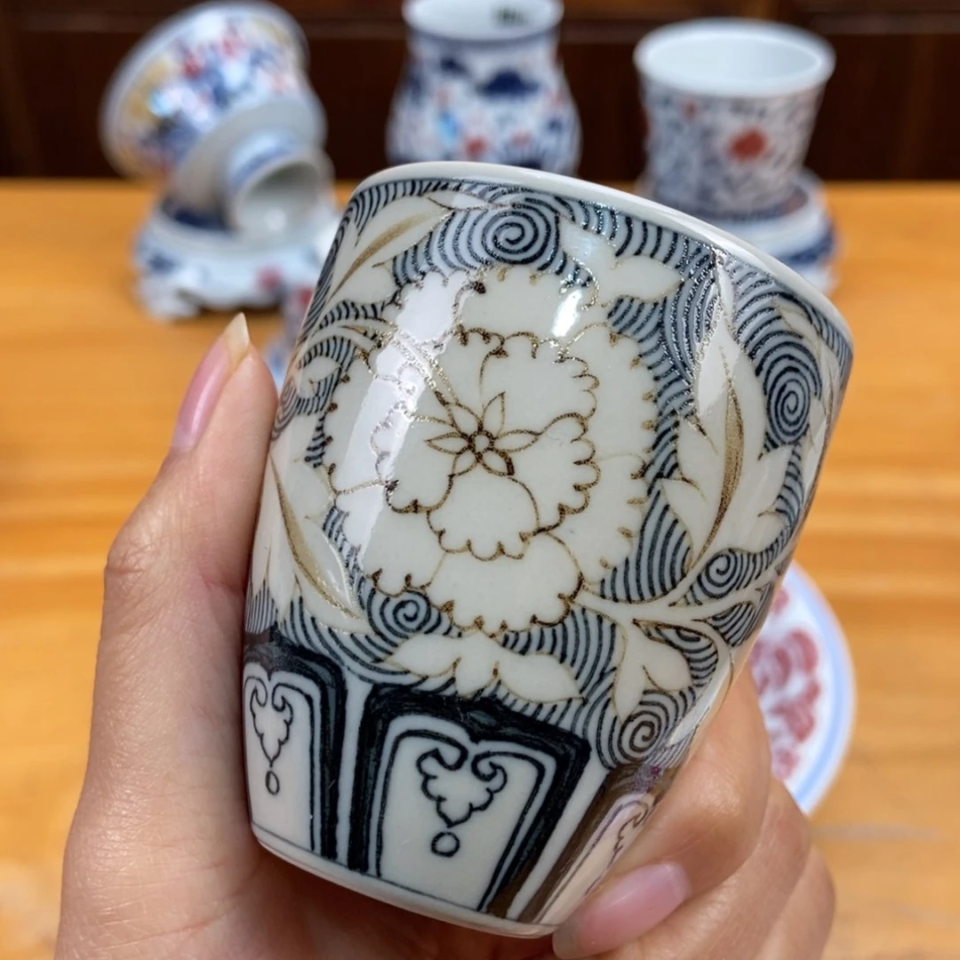 手绘现代茶具非古董